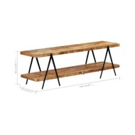 Meuble TV 160x40x50 cm Bois solide de manguier