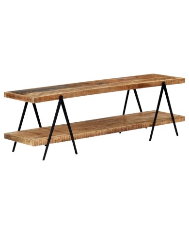 Meuble TV 160x40x50 cm Bois solide de manguier