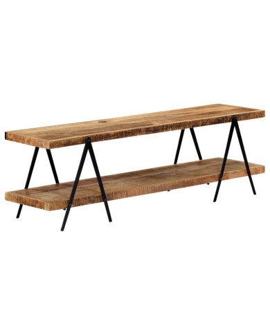 Meuble TV 160x40x50 cm Bois solide de manguier