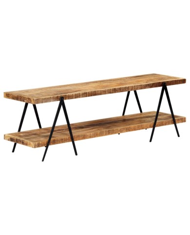Meuble TV 160x40x50 cm Bois solide de manguier