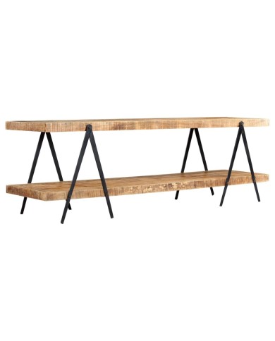 Meuble TV 160x40x50 cm Bois solide de manguier