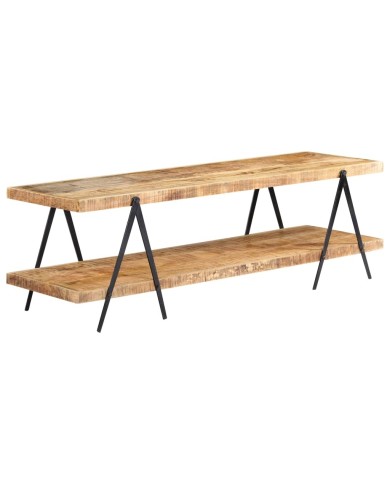 Meuble TV 160x40x50 cm Bois solide de manguier