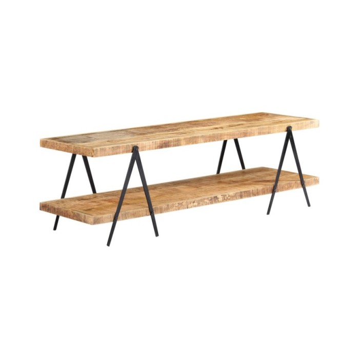 Meuble TV 160x40x50 cm Bois solide de manguier