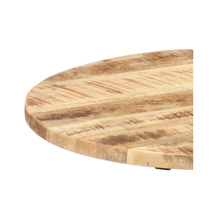 Table d'appoint 60x(46-63) cm Bois de manguier massif et fonte