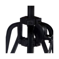 Table d'appoint 60x(46-63) cm Bois de manguier massif et fonte