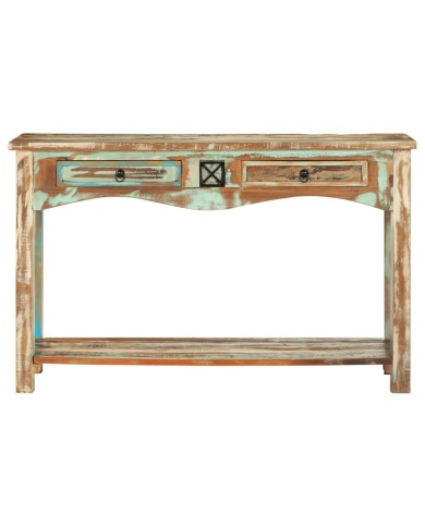 Table console 120x40x75 cm Bois solide de récupération