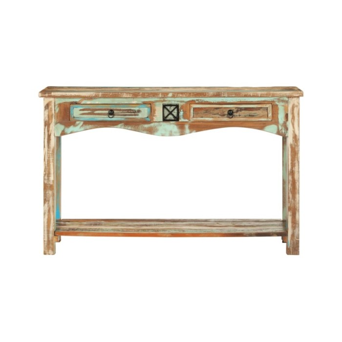 Table console 120x40x75 cm Bois solide de récupération
