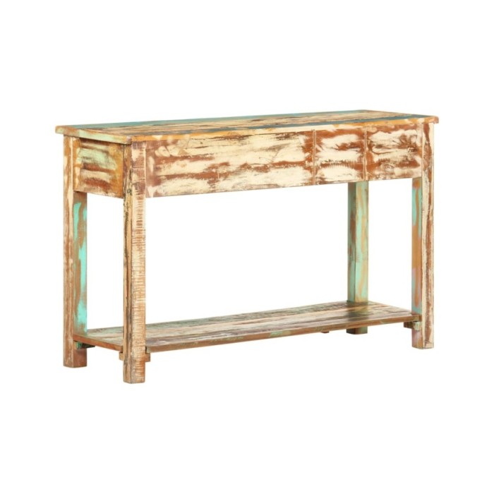 Table console 120x40x75 cm Bois solide de récupération