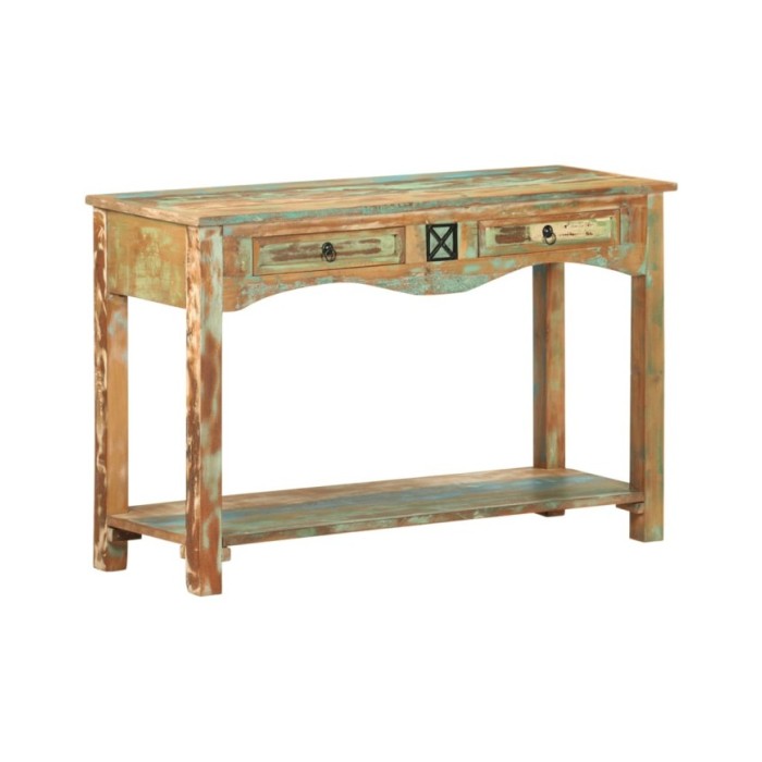 Table console 120x40x75 cm Bois solide de récupération