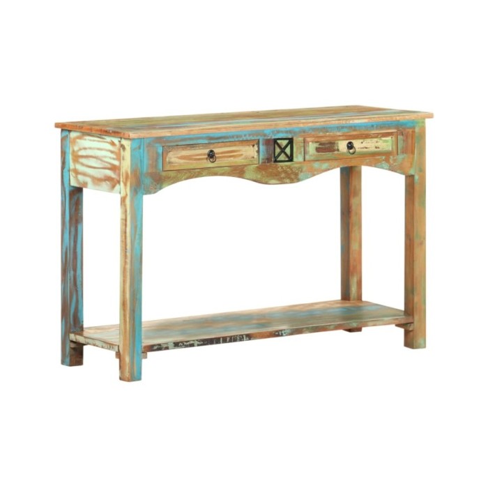 Table console 120x40x75 cm Bois solide de récupération