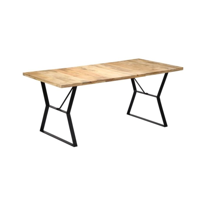 Table de salle à manger 180x90x76 cm Bois de manguier massif