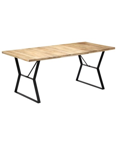 Table de salle à manger 180x90x76 cm Bois de manguier massif