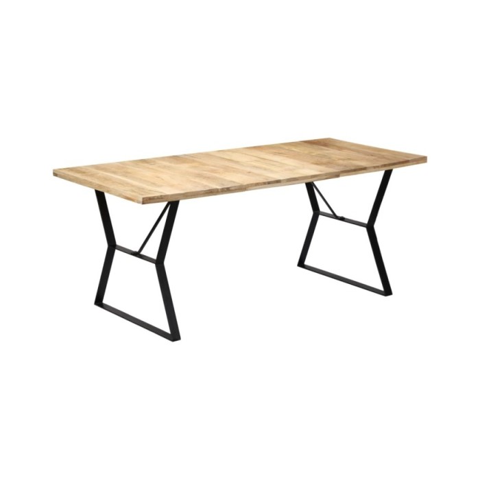 Table de salle à manger 180x90x76 cm Bois de manguier massif