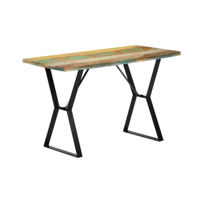Table de salle à manger 120x60x76cm Bois de récupération massif