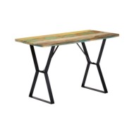 Table de salle à manger 120x60x76cm Bois de récupération massif