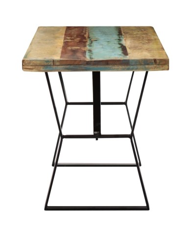 Table de salle à manger 120x60x76cm Bois de récupération massif