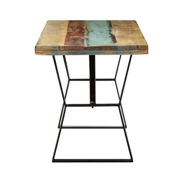 Table de salle à manger 120x60x76cm Bois de récupération massif