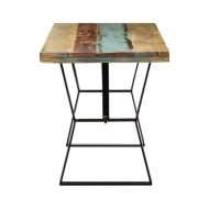 Table de salle à manger 120x60x76cm Bois de récupération massif