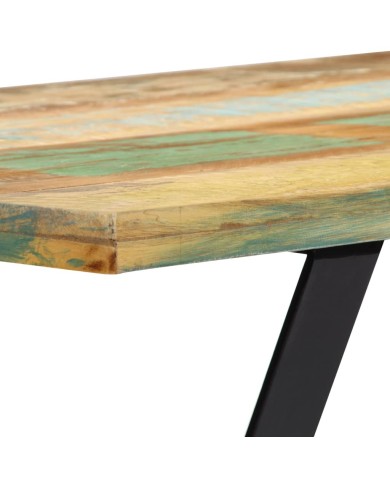 Table de salle à manger 120x60x76cm Bois de récupération massif