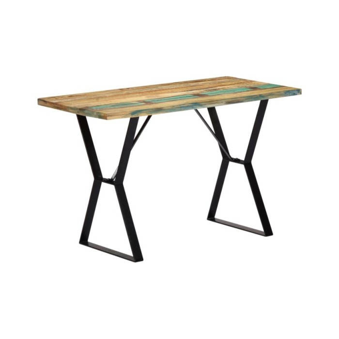 Table de salle à manger 120x60x76cm Bois de récupération massif