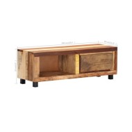 Meuble TV 100 x 30 x 33 cm Bois de récupération massif