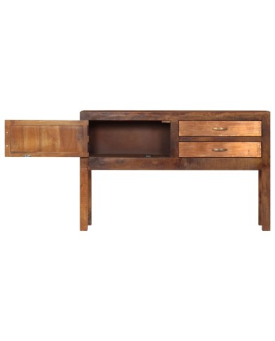 Buffet 118x30x75 cm Bois de manguier massif