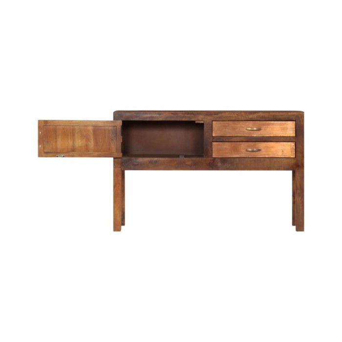 Buffet 118x30x75 cm Bois de manguier massif