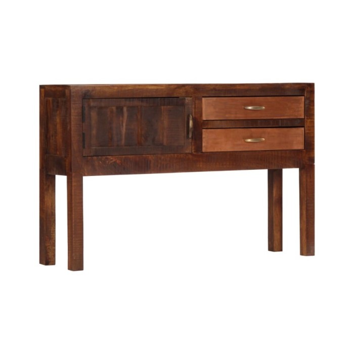 Buffet 118x30x75 cm Bois de manguier massif