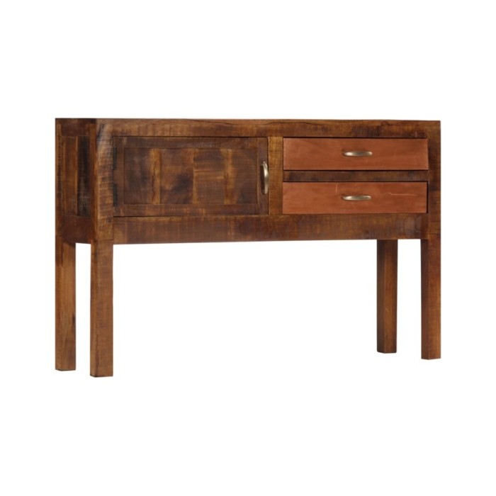 Buffet 118x30x75 cm Bois de manguier massif
