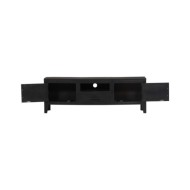 Meuble TV Noir 118 x 30 x 40 cm Bois de manguier massif 