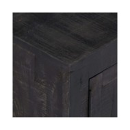 Meuble TV Noir 118 x 30 x 40 cm Bois de manguier massif 