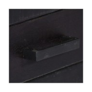 Meuble TV Noir 118 x 30 x 40 cm Bois de manguier massif 