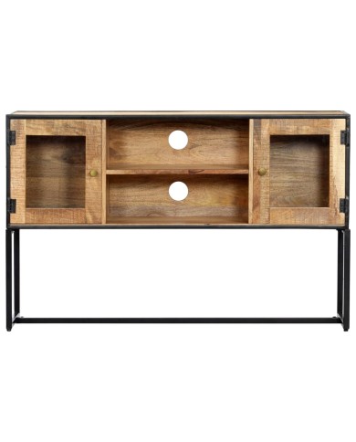 Meuble TV 120 x 30 x 75 cm Bois de récupération massif