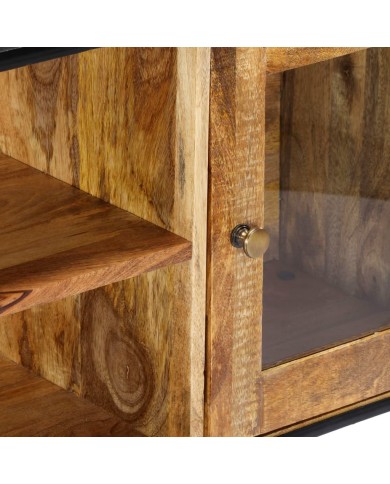 Meuble TV 120 x 30 x 75 cm Bois de récupération massif