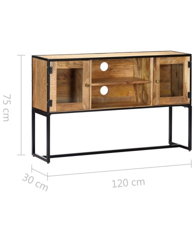 Meuble TV 120 x 30 x 75 cm Bois de récupération massif