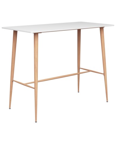 Table de bar Blanc 120x60x105 cm