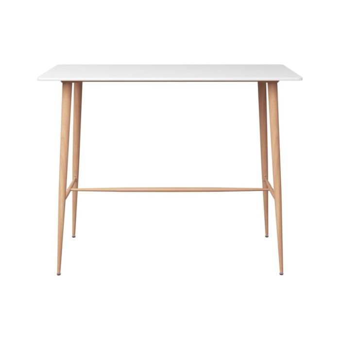 Table de bar Blanc 120x60x105 cm