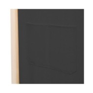 Cloison de séparation 3 panneaux Gris 120x170x4 cm Tissu
