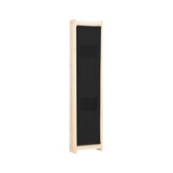 Cloison de séparation 5 panneaux Noir 200 x 170 x 4 cm Tissu