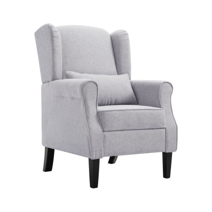 Fauteuil Gris clair Tissu
