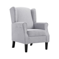 Fauteuil Gris clair Tissu