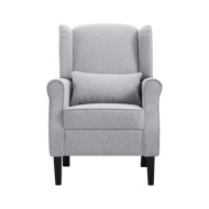 Fauteuil Gris clair Tissu