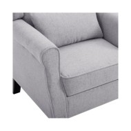 Fauteuil Gris clair Tissu