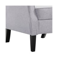 Fauteuil Gris clair Tissu