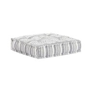 Pouf modulaire Gris rayé Tissu