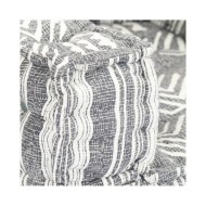 Pouf modulaire Gris rayé Tissu