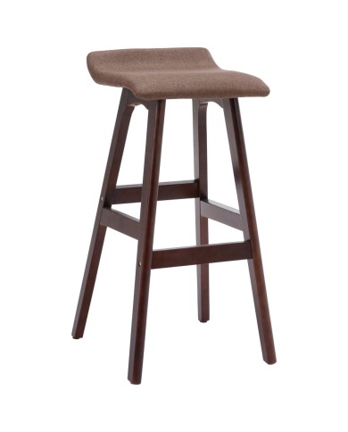 Chaises de bar 2 pcs Taupe Tissu