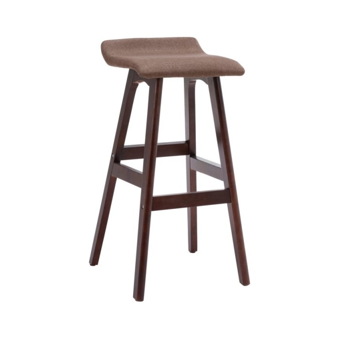 Chaises de bar 2 pcs Taupe Tissu