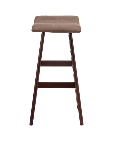 Chaises de bar 2 pcs Taupe Tissu