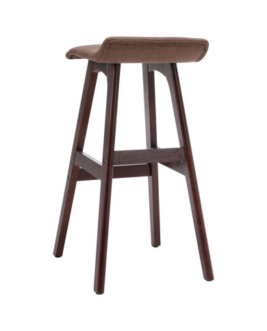 Chaises de bar 2 pcs Taupe Tissu